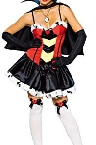 Dotsy's Entertainment Co. Women's Costumes Queen Of Broken Hearts Adult Halloween Costume Medium