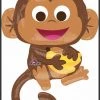 Dotsy's Entertainment Co. 36” Foil Balloon Happy Monkey Large Shape