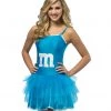 Dotsy's Entertainment Co. Women's Costumes M & M Blue Party Dress Adult Halloween Costume Standard Size