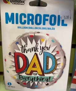 Dotsy's Entertainment Co. Thank You Dad Balloon