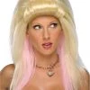 Dotsy's Entertainment Co. Women’s LA Girl Blonde Costume Hair With Pink Highlights