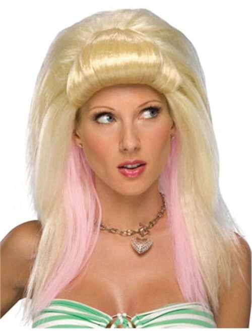 Dotsy's Entertainment Co. Women’s LA Girl Blonde Costume Hair With Pink Highlights 3 Dotsy's Entertainment Co. Women’s LA Girl Blonde Costume Hair With Pink Highlights