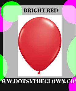 SKS 11" Red Latex Balloon