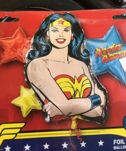 Dotsy's Entertainment Co. 33” Wonder Woman Foil Balloon The Valentine's Day Collection