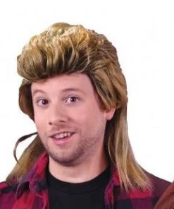 Fun World Dirty Blonde 80’s Man Mullet