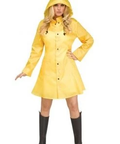 Dotsy's Entertainment Co. Yellow Raincoat Pennywise Halloween Costume Adult
