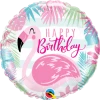 SKS Pink Flamingo Birthday Foil Balloon 18"