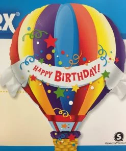 SKS 42” Happy Birthday Hot Air Balloon SuperShape Balloon