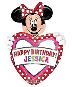 Dotsy's Entertainment Co. Minnie Mouse Customizable Foil Balloon Birthday