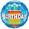 Dotsy's Entertainment Co. 18" BIRTHDAY CAKE BLUE Balloon