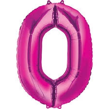 SKS Anagram Number Balloons - Pink 34"