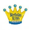 SKS 30" Birthday King Crown SuperShape Balloon