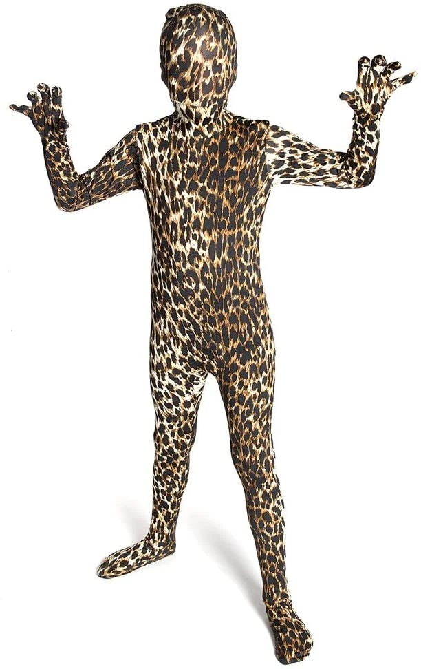Dotsy's Entertainment Co. Morphsuits Kids Animal Planet Halloween Costume Leopard Size Kids Large 4'-4'6" Kid's Halloween Costumes 3 Dotsy's Entertainment Co. Morphsuits Kids Animal Planet Halloween Costume Leopard Size Kids Large 4'-4'6" Kid's Halloween Costumes