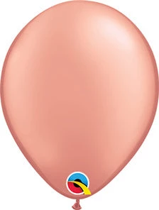 Dotsy's Entertainment Co. Mettallic Rose Gold 11" Latex Balloon 3 Dotsy's Entertainment Co. Mettallic Rose Gold 11" Latex Balloon