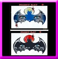 ProAiir Night Bat Stencil Eyes - Adult