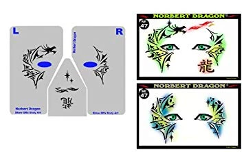 ProAiir Norbert Dragon Stencil Eyes - Adult 3 ProAiir Norbert Dragon Stencil Eyes - Adult