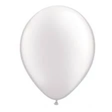 SKS Pearl White 11" Latex Balloon 3 SKS Pearl White 11" Latex Balloon