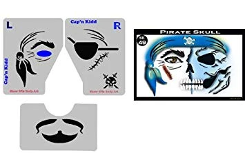 ProAiir Pirate Skull Stencil Eyes - Adult 3 ProAiir Pirate Skull Stencil Eyes - Adult