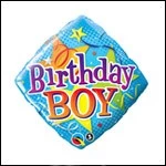 SKS Happy Birthday Boy 18" Diamond Balloon