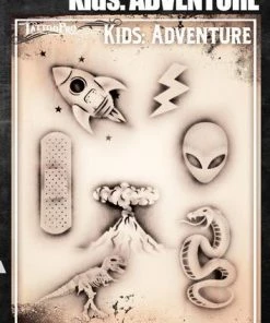 ProAiir Wiser's Kids Adventure Tattoo Pro Stencil Wiser's Tattoo Pro Stencils
