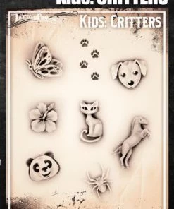 ProAiir Wiser's Kids Critters Tattoo Pro Stencil