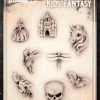 ProAiir Wiser's Kids Fantasy Tattoo Pro Stencil