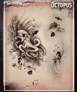 ProAiir Wiser's Octopus Tattoo Pro Stencil