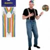 SKS Rainbow Striped Suspenders Halloween Costume Accessory The Christmas Collection