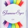 Dotsy's Entertainment Co. Glamour Eyez Rainbow Eyelashes Halloween Costume Accessory