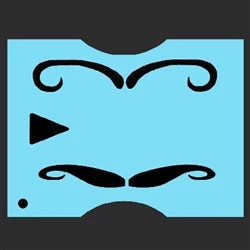 ProAiir QEZ Stencil - Mustache 1 Quick EZs 3 ProAiir QEZ Stencil - Mustache 1 Quick EZs