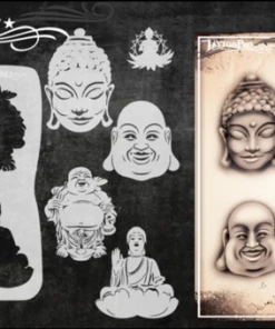 ProAiir Wiser's BUDDHAS Tattoo Pro Stencil