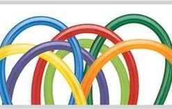 Twisting Balloons 260Q Qualatex Twisty Balloon Assortment, Bag Of 100