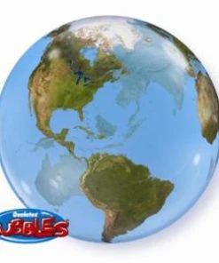 Qualatex Balloon Decor 22" Planet Earth Bubble Balloon