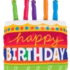 SKS 35” Happy Birthday Cake SuperShape Balloon