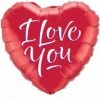 Qualatex Pioneer Balloon Co I LOVE YOU SCRIPT MODERN 18" HEART