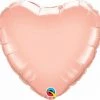 Pioneer Balloon Co QUALATEX 18" HEART ROSE GOLD MYLAR Balloon Decor 2 Pioneer Balloon Co QUALATEX 18" HEART ROSE GOLD MYLAR Balloon Decor