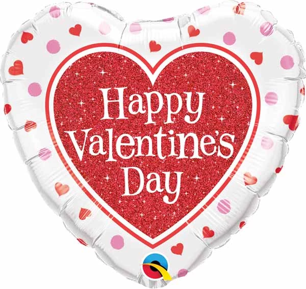 Qualatex The Valentine's Day Collection VALENTINE RED HEART GLITTER 18" HEART BALLOON 3 Qualatex The Valentine's Day Collection VALENTINE RED HEART GLITTER 18" HEART BALLOON