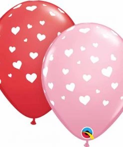 Dotsy's Entertainment Co. Hearts Around Latex Balloons 11" The Valentine's Day Collection